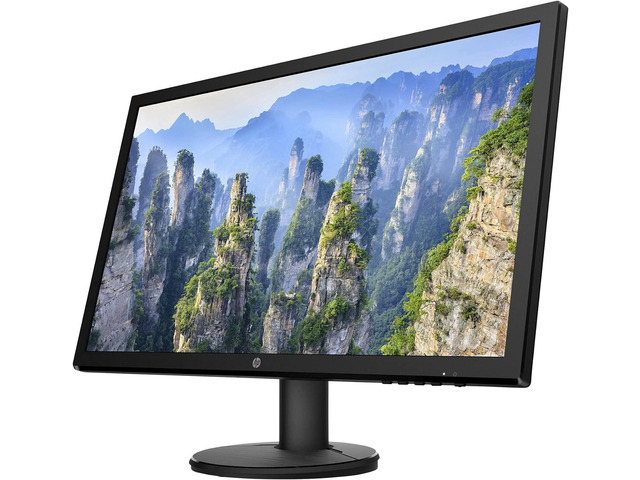 HP V24 FHD Monitor | 24-inch Diagonal Full HD Computer Monitor with 75Hz refresh rate and AMD Freesync | Low Blue Light Screen with HDMI and VGA ports | 9SV71AA