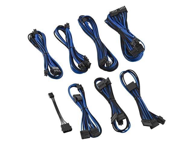CableMod E-Series ModFlex Full Cable Kit for EVGA  GS & PS 550/650 - Black / Blue