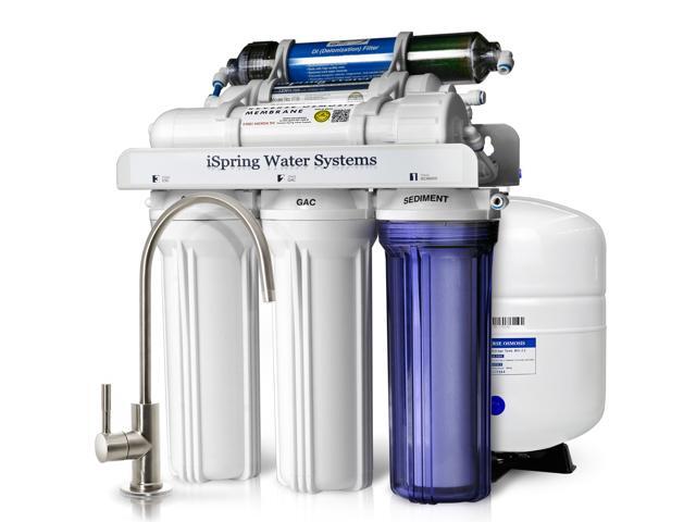 Ispring 75gpd 6 Stage Reverse Osmosis Ro Di Water Filter System Ispring 75gpd 6 Stage Reverse Osmosis Ro Di Water Filter System Under Sink