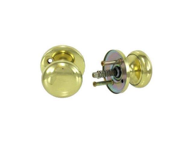 Em-D-Kay 3004 Polished Brass US3 Interior Exterior Knob Rose Kit For Thru Bolted Ornamental Iron Gate Door Mortise Lock Sets (Compatible With Marks 22AC)