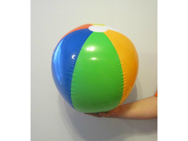 9 NEW LARGE INFLATABLE MULTI COLORED BEACH BALLS 22" POOL BEACHBALL PARTY FAVOR