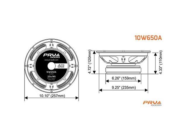 Prv Audio 10 Inch Woofer Speaker 