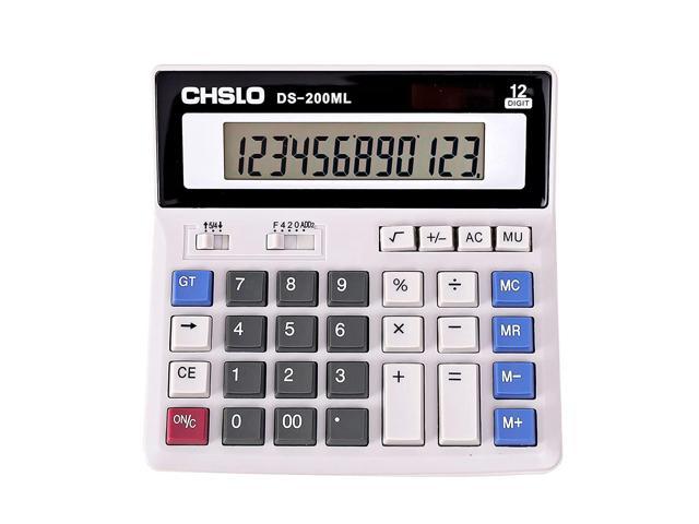 Jumbo Desktop Calculator 8 Digit Large Button School Home Office Battery Solar 