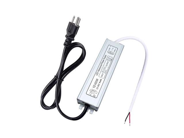 AC-DC 12V Outdoor Waterproof Transformer Power Supply Adapter LED Light Driver 