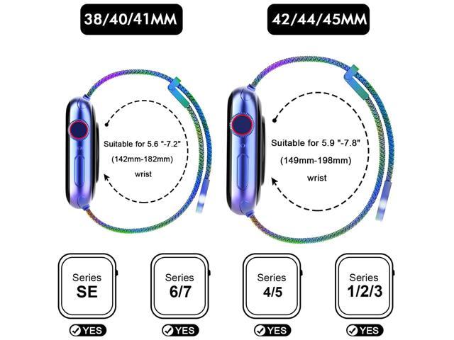 MagnetRX Magnetic Therapy Apple Watch Band - 316L Stainless Steel Ultra Strength Magnet Therapy Watch Band Compatible for Apple Watch Series 7/6/5/4/3