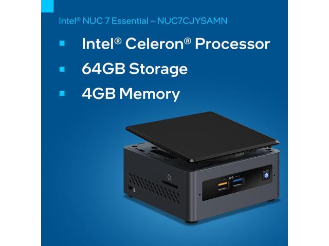 Intel BOXNUC7CJYSAMN1 NUC Essential Celeron J4005 Dual-core 2GHz NUC Kit  Mini-PC Barebone