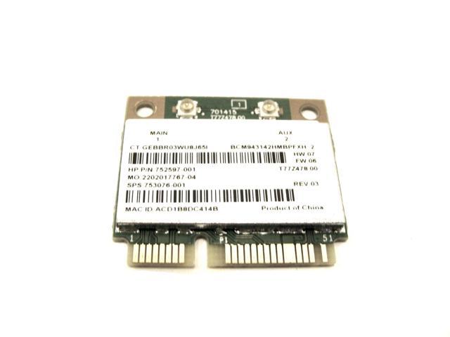 HP BCM943142HMBPFXH BT WIFI Mini PCIe  753076-001