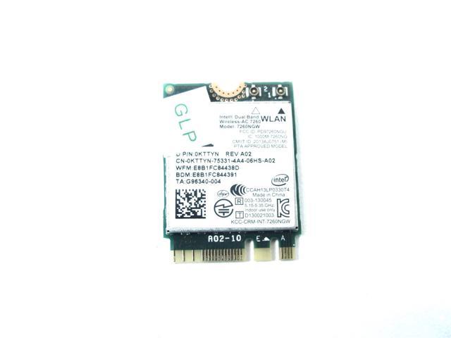 Genuine Dell Intel Wireless-AC 7260 WLAN WiFi Bluetooth 4.0 Card 7260NGW GPFNK 