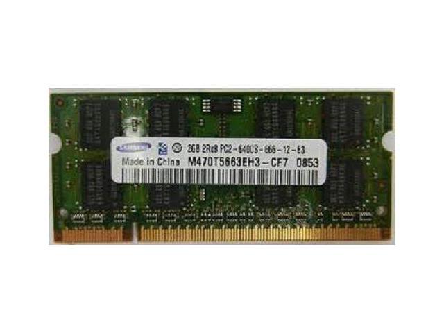 Samsung 2gb 2rx8 Pc2 6400s 666 12 Ddr2 Ram 0 Pin So Dimm M470t5663eh3 Cf7 Newegg Com