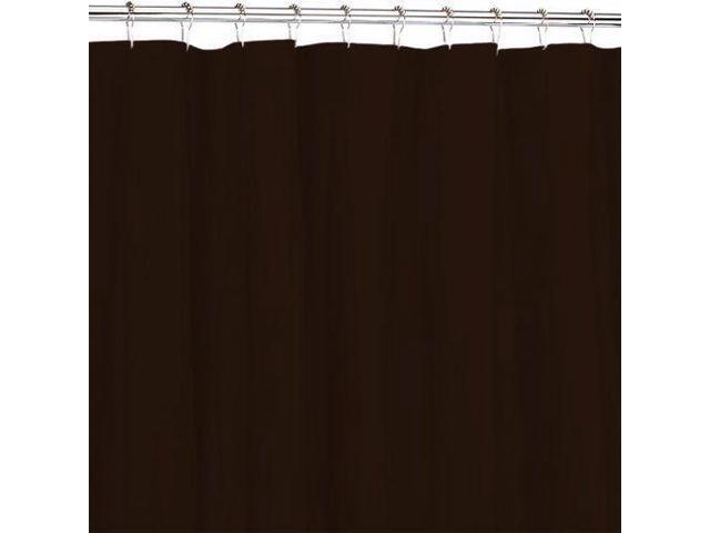 100 Polyester Fabric Shower Curtain Liner 70x72 Brown Newegg