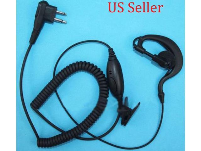 D Earpiece Headset Mic For Motorola Radio CLS1110 CLS1410 CLS1413 CP100 CP200 US