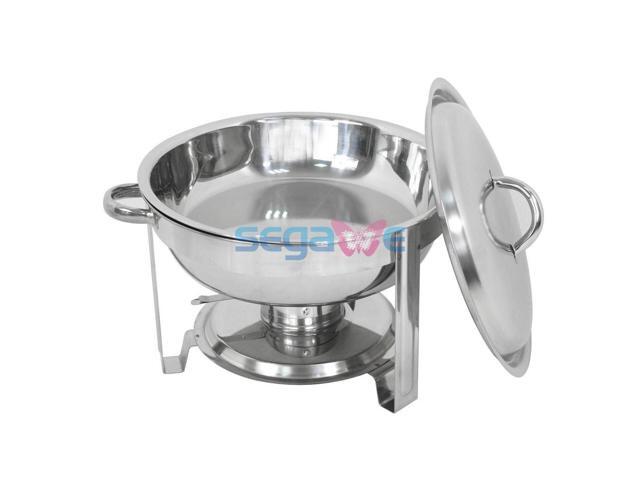 Lot 2~5 Quart Stainless Steel Round Chafing Dish Full Size Buffet Catering