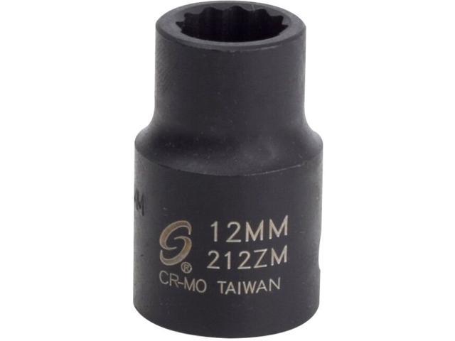 Sunex 212zm 1/2-Inch Drive 12-mm 12-Point Impact Socket 