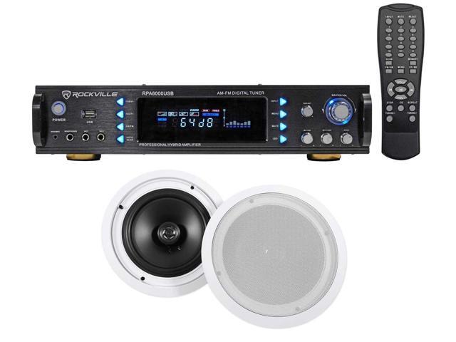 Rockville Rpa6000usb 1000 Watt Home Theater Receiver 2 8 In
