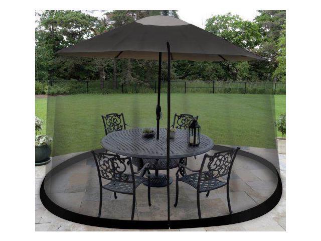 9 Foot Outdoor Umbrella Table Screen Enclosure Outdoors Patio