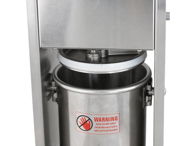 3L Vertical Commercial Sausage Stuffer 7LB Two Speed Stainless Steel Meat Press