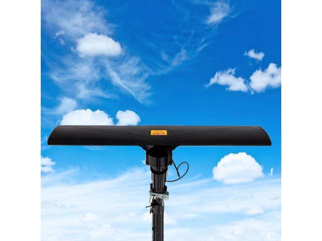 150Mile Outdoor TV Antenna Motorized Amplified HDTV 1080P 4K 22dB 360°Rotation
