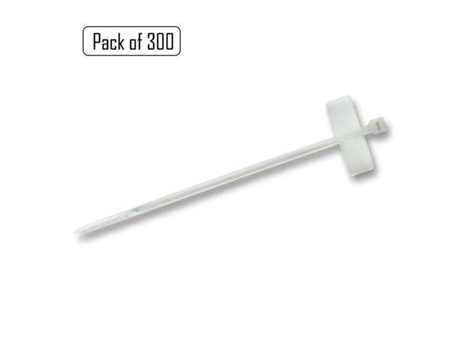 300 pcs Pack 4/" White Marker Zip Nylon Cable Ties Label Cord Wire Management