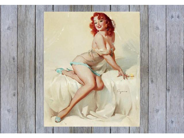 Hard To Handle Gil Elvgren Vintage Pinup Girl Poster