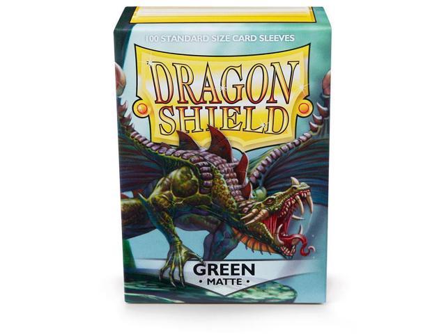 Dragon Shield Standard Size Card Matte Sleeves Green Magic Pokemon 100ct Box