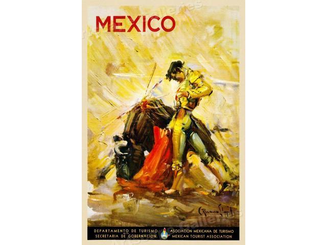 16x24 1940s Mexican Bullfighter ClassicVintage Style Travel Poster 