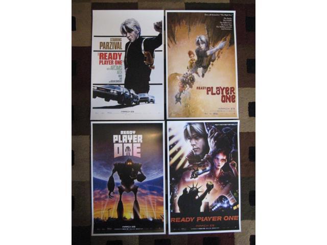 Set of 4 Movie Collector/'s Poster Prints - 11/" x 17/" Ready Player One