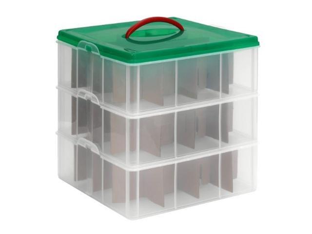 Snapware Snap N Stack Square 3 Tier Seasonal Ornament Storage Container 13 Newegg Com