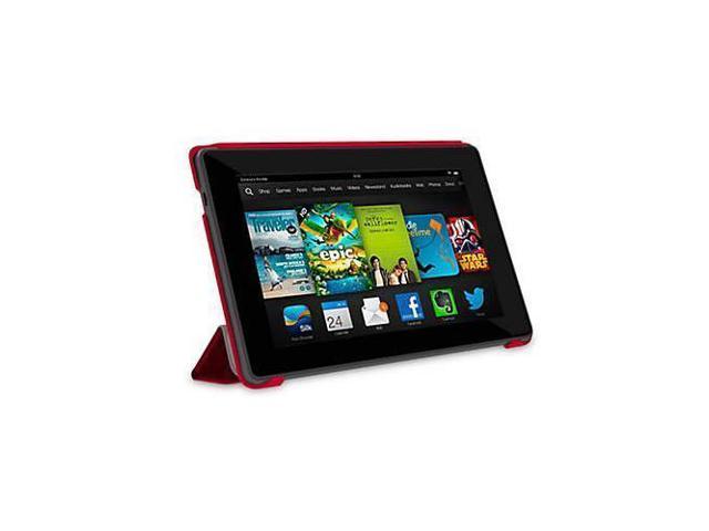 Roocase Amazon Kindle Fire Hd 7 Origami 3d Case Matte Red Neweggcom