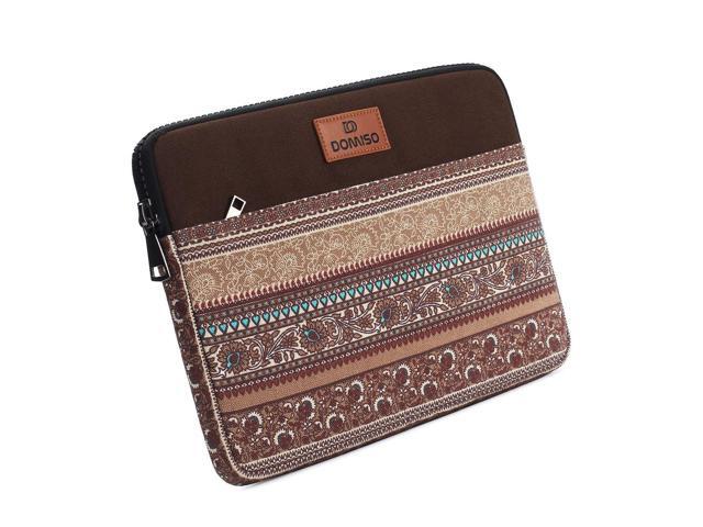 DOMISO 10 inch Tablet Sleeve Case Canvas Fabric Flower Pattern Cover for 2017...
