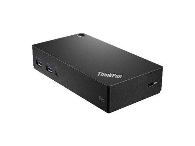 Renewed Lenovo USB 3.0 Pro Docking station 40A70045US In The Factory Sealed Lenovo USA Retail Packaging 