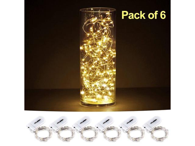 Cylapex Pack Of 6 Led Starry String Lights With 20 Fairy Micro Leds On 3 3fee Newegg Com