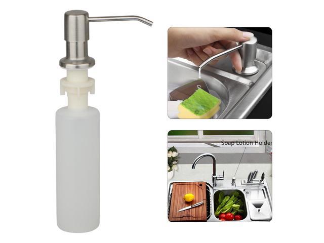 300ml Stainless Steel Soap Dispenser Kitchen Sink Soap Hand Liquid Pump Bottle Newegg Com