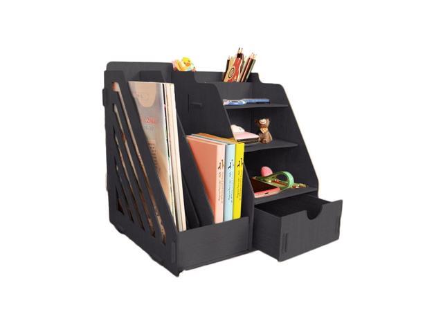 Minedecor Wood Desk Organizer Drawer Trays Office Desktop