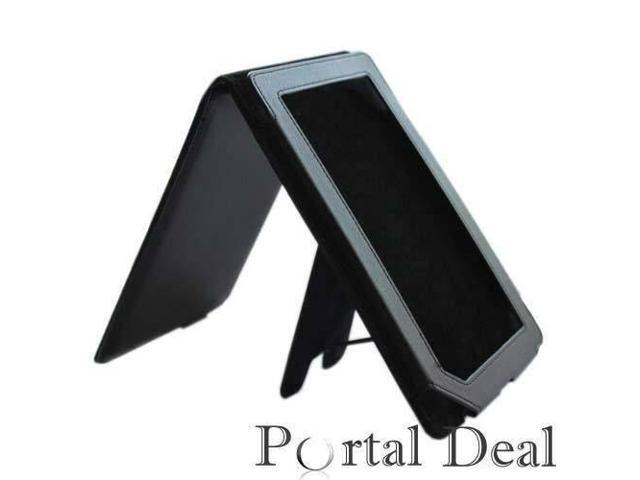 Black Leather Case Barnes Noble Nook Color Cover Stand Newegg Com