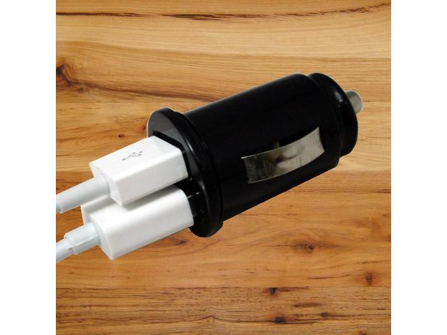 Mini Bullet Dual USB 2-Port Car Charger Adaptor for iPhone 3G 4 S 4G 5 Hot 