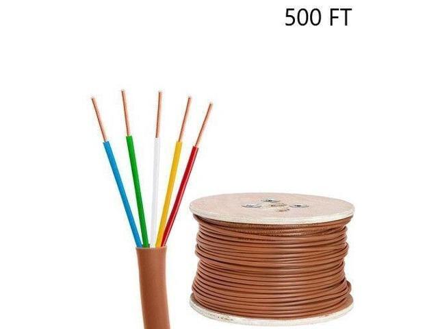 500ft 18//5 Gauge Thermostat HVAC 5-Conductor Unshielded Cable Copper Wire