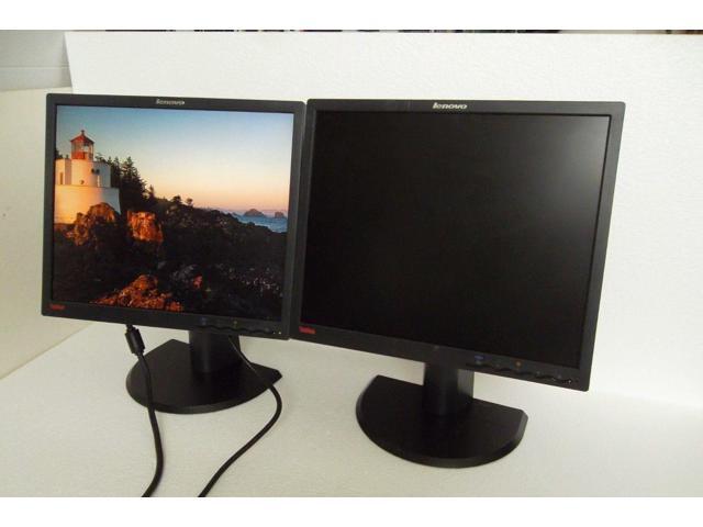 Lenovo ThinkVision L1900pA LCD Monitor 19/" VGA DVI 1280x1024 5ms Rotate 4431-HE1