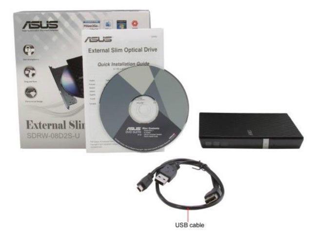 Asus Sdrw 08d2s U 8x Usb 2 0 Ultra Slim External Cd Dvd Writer Black Retail Box Newegg Com