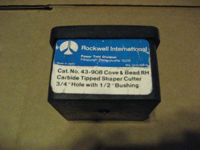 DELTA 43-908 C.T AA8086-1 RH COVE/&BEAD SHAPER CUTTER