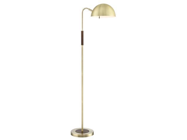 Lite Source Ls 83302 Clouseau Single Light 55 Tall Buffet Floor Lamp Brass Newegg Com