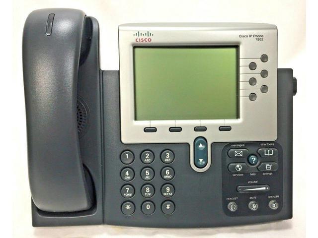 Refurbished Cp 7962g V12 Cisco Unified Ip Phone 7962 With Handset Base Free S H Newegg Com