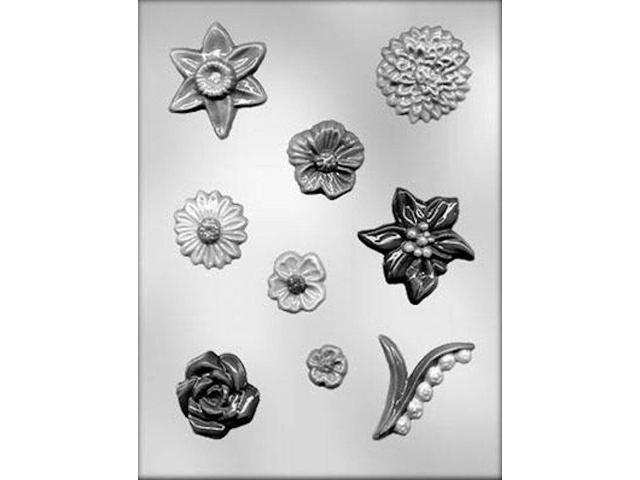 Flower Assortment Chocolate Candy Mold from CK  #13043