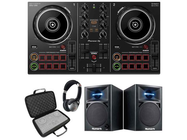 Pioneer DDJ-200 Portable Smartphone Tablet PC/Mac DJ Controller w Speakers Pack - Newegg.com