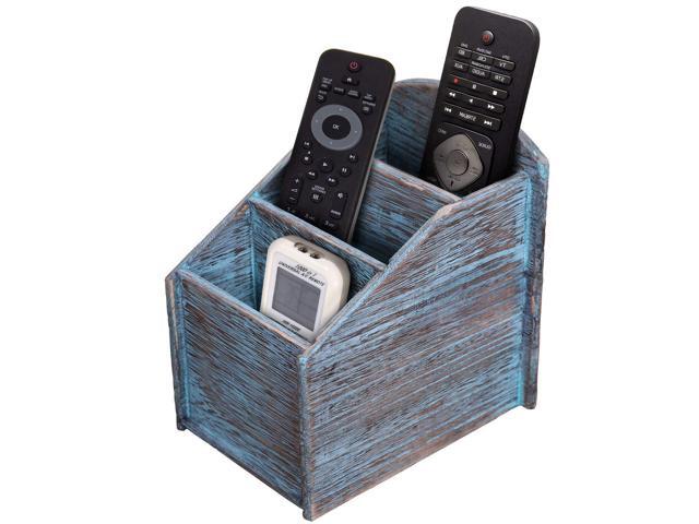 Rustic 3 Slot Wooden Remote Control Holder Caddy For Rustic 3 Slot Wooden Remote Control