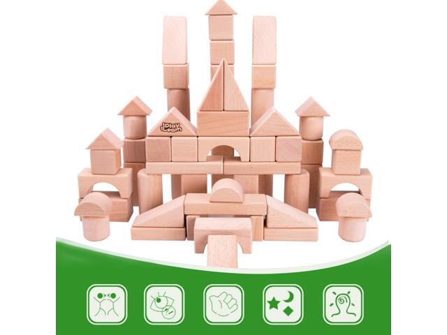 wooden castle block set