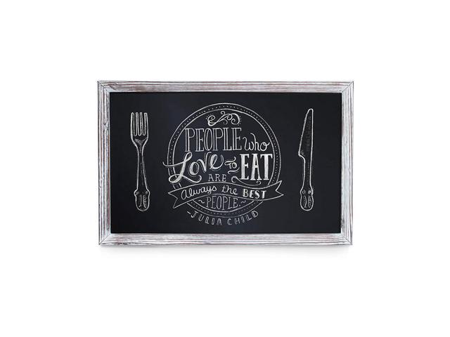Hbcy Creations Rustic Whitewashed Magnetic Wall Chalkboard Small