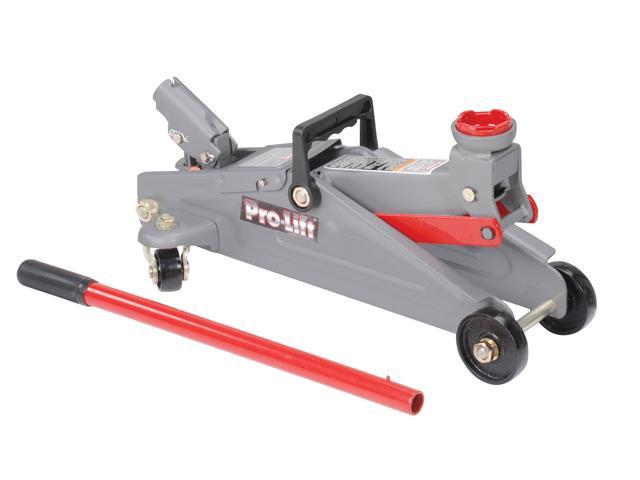 Pro-LifT F-2315PE Grey Hydraulic Trolley Jack Car Lift with Blow Molded Case-3000 LBS Capacity 
