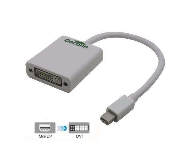 White Mini Display Port Dp To Dvi Adapter Cable Lead For Microsoft Surface Pro Mini Displayport Cables Newegg Com