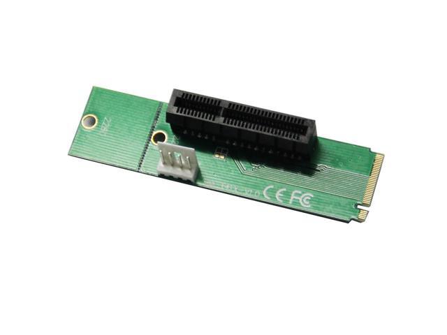 IDS Home NGFF to PCI-E X4 Adapter Card Part Green