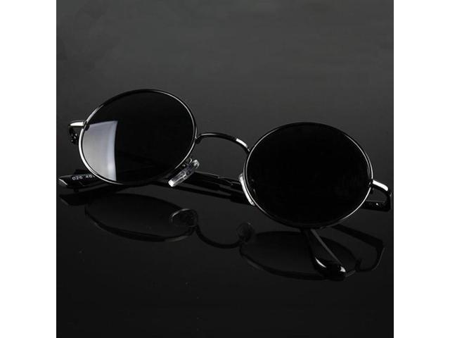 Vintage John Lennon Style Sunlgasses Flash Color Mirror Lens Classic Retro Round